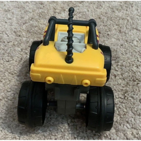 Blaze and the Monster Machines Yellow Push Down & Go Car Striped Tiger 2014 - Picture 4 of 4